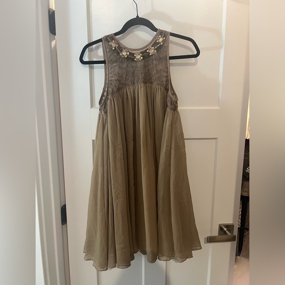 Anthropologie Moulinette Soeurs Mini Dress with Beaded Neckline - Picture 12 of 12